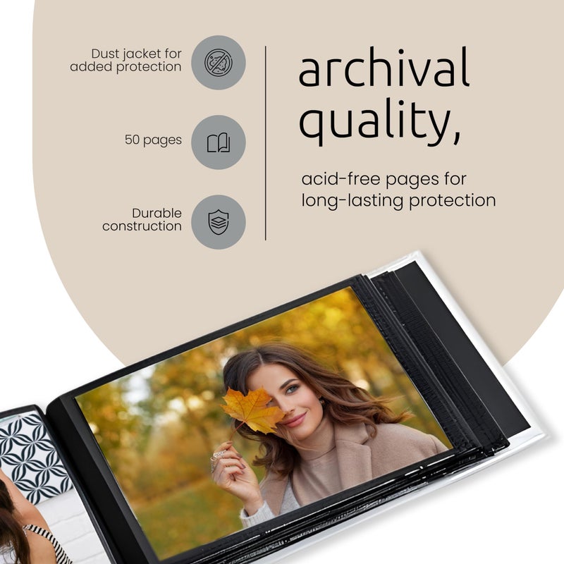 Kiera Grace Album-Holds 100 4" x 6" Photos, Black (PH43562-0) - Image 5